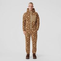 Monogram Fleece Jacquard Jogging Pants Soft Fawn - Men | Burberry® Official