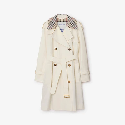 Mid-length Check Collar Castleford Trench Coat in - Women