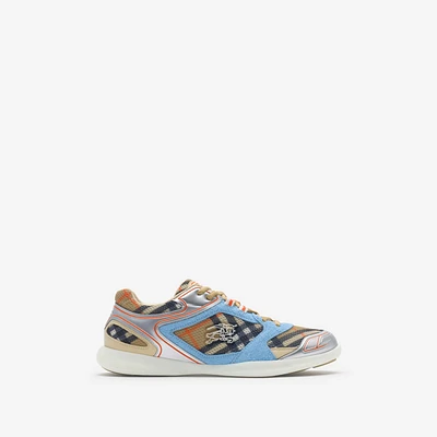 Check Matrix Sport Sneakers in Sand - Men, Nylon | Burberry® Official