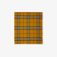 Check Wool Scarf in Teak | Burberry® Official