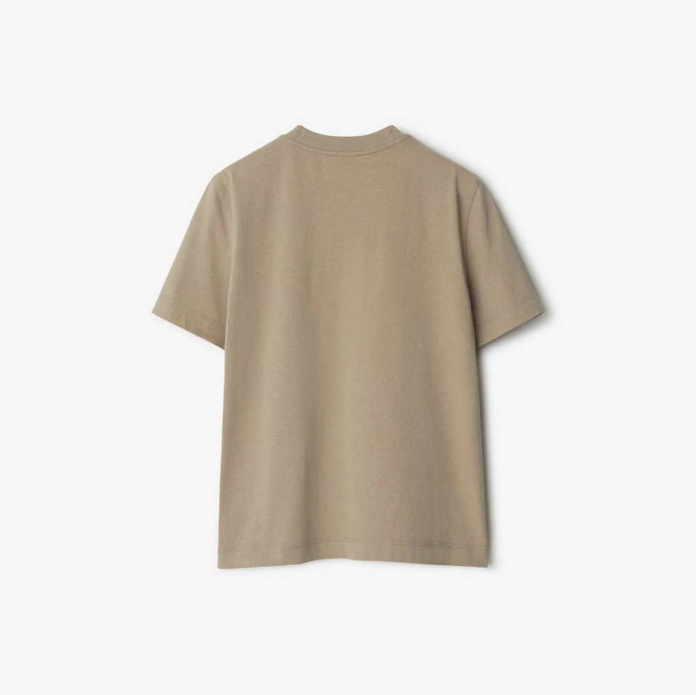 Cotton T-shirt in Linden - Women | Burberry® Official