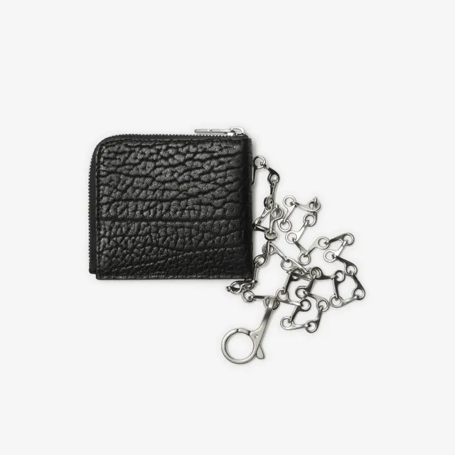 Leather B Chain Wallet in Bordeaux - Men | Burberry® Official