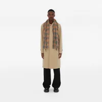 Check Cashmere Happy Scarf in Archive beige | Burberry® Official