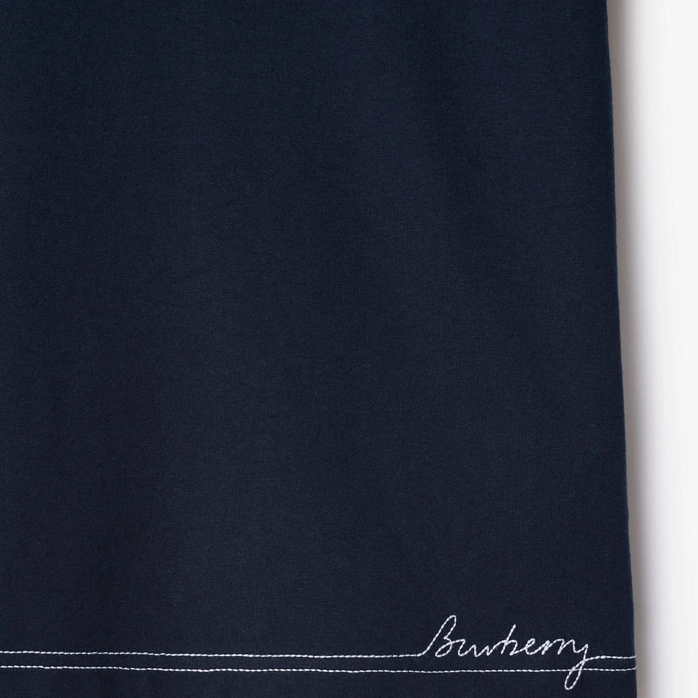 Cotton T-shirt in Storm - Men | Burberry® Official