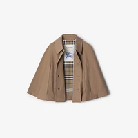 Cotton Blend Cape in Trail - Women, Tropical Gabardine | Burberry® Official