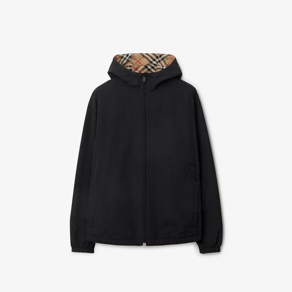 Reversible Check Jacket in Sand - Men | Burberry® Official