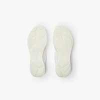 Leather Matrix Sneakers in Optic white - Men | Burberry® Official