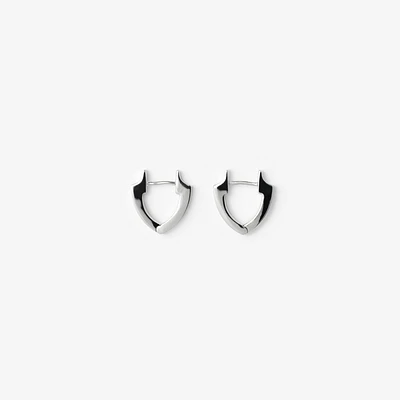 Shield Slim Earrings in Silver - Women | Burberry® Official