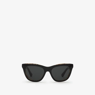 Code Cat-eye Sunglasses in Black/archive beige - Women | Burberry® Official