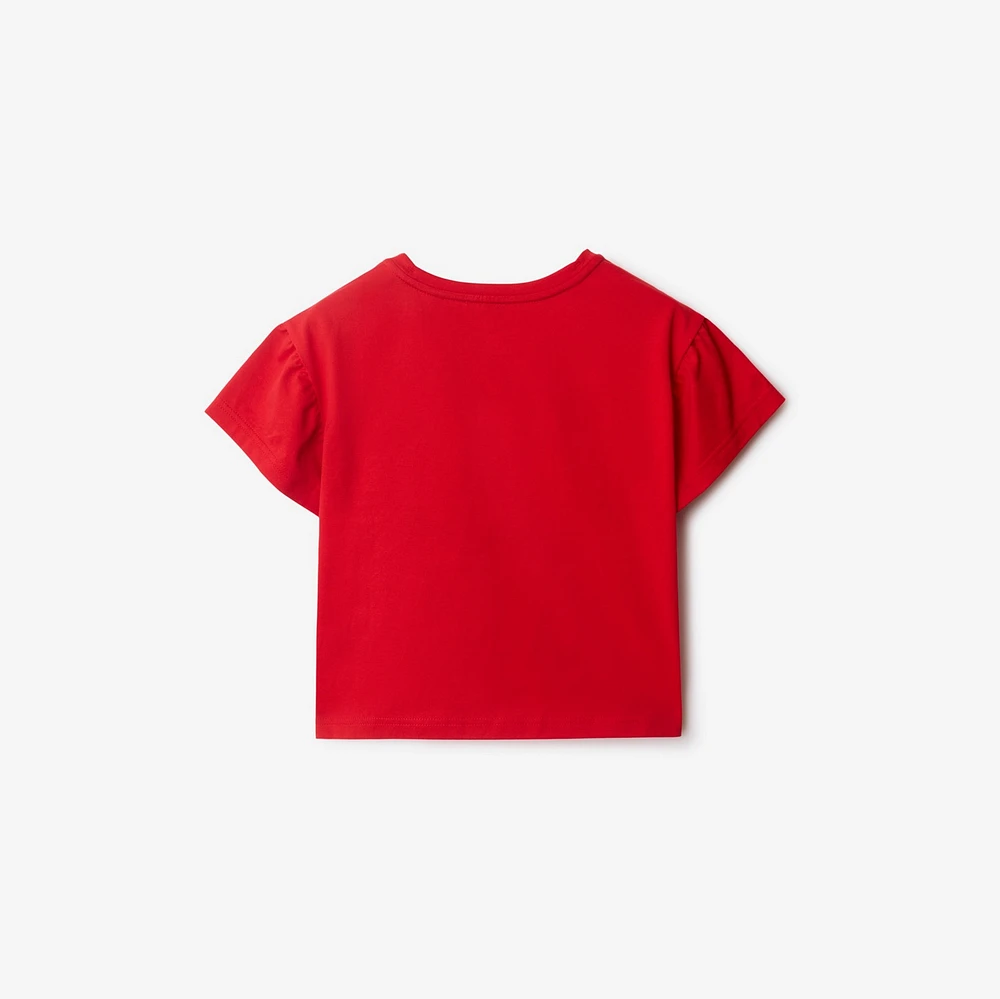 Laces EKD Cotton T-shirt in Pillar | Burberry® Official
