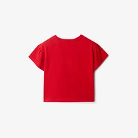 Laces EKD Cotton T-shirt in Pillar | Burberry® Official