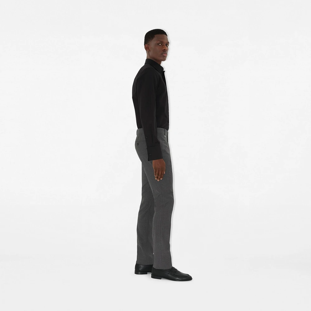 Wool Tailored Trousers in Rock grey - Men | Burberry® Official