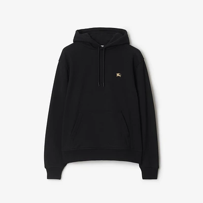 Knight Stamp Cotton Hoodie in Black - Men | Burberry® Official