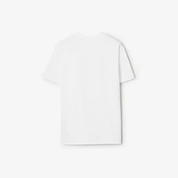 Logo Cotton T-shirt in White - Women | Burberry® Official