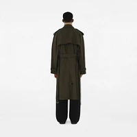 Long Castleford Trench Coat in Otter - Men, Cotton | Burberry® Official