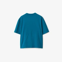 EKD Cotton T-shirt in Kingfisher - Men | Burberry® Official