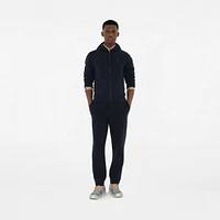 Cashmere Blend Zip Hoodie in Navy - Men | Burberry® Official