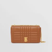 Quilted Leather Lola Bag in Maple Brown