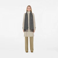 B Charm Cashmere Scarf in Iron grey | Burberry® Official