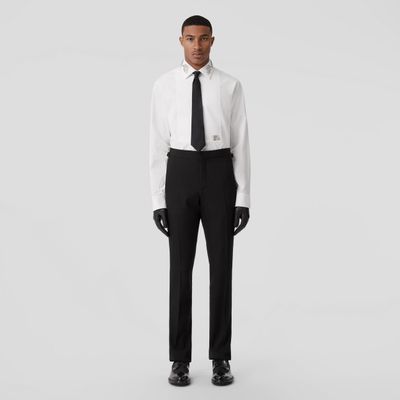 Slim Fit Crystal EKD Cotton Shirt White - Men | Burberry® Official