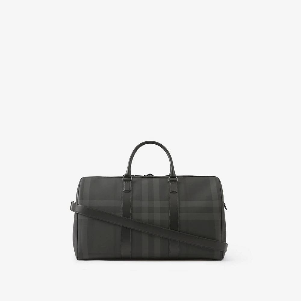 Boston Holdall in Charcoal - Men, Canvas | Burberry® Official