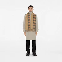 Reversible Check Cashmere Scarf in Archive beige | Burberry® Official