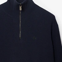 Cashmere Blend Half-zip Sweater in Navy - Men | Burberry® Official