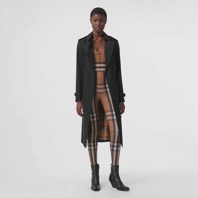 Burberry Check Stretch Jersey Leggings Birch Brown - Women, Burberry®  Official