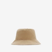 Reversible Gabardine Bucket Hat in Flax/sand - Men | Burberry® Official