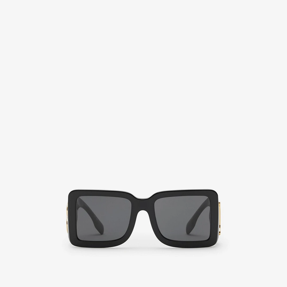 TB Square Sunglasses in Black - Women | Burberry® Official