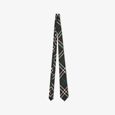 Check Silk Tie in Snug - Men | Burberry® Official