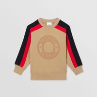 Logo Graphic Cotton Sweatshirt Archive Beige | Burberry® Official