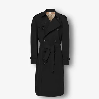 The Westminster Heritage Trench Coat in BLACK - Men, Cotton Gabardine | Burberry® Official