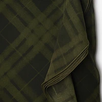 Check Silk Wrap Skirt in Oil - Women | Burberry® Official