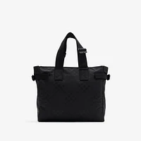 Check Jacquard Tote in Black - Men | Burberry® Official
