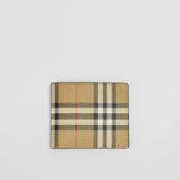 Vintage Check Bifold Wallet with ID Card Case in Archive Beige - Men | Burberry® Official