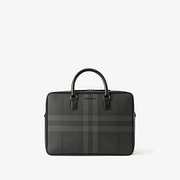 Ainsworth Briefcase in Charcoal grey - Men, Canvas | Burberry® Official