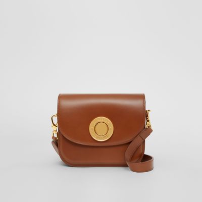 Leather Small Elizabeth Bag in Warm Tan - Women | Burberry® Official