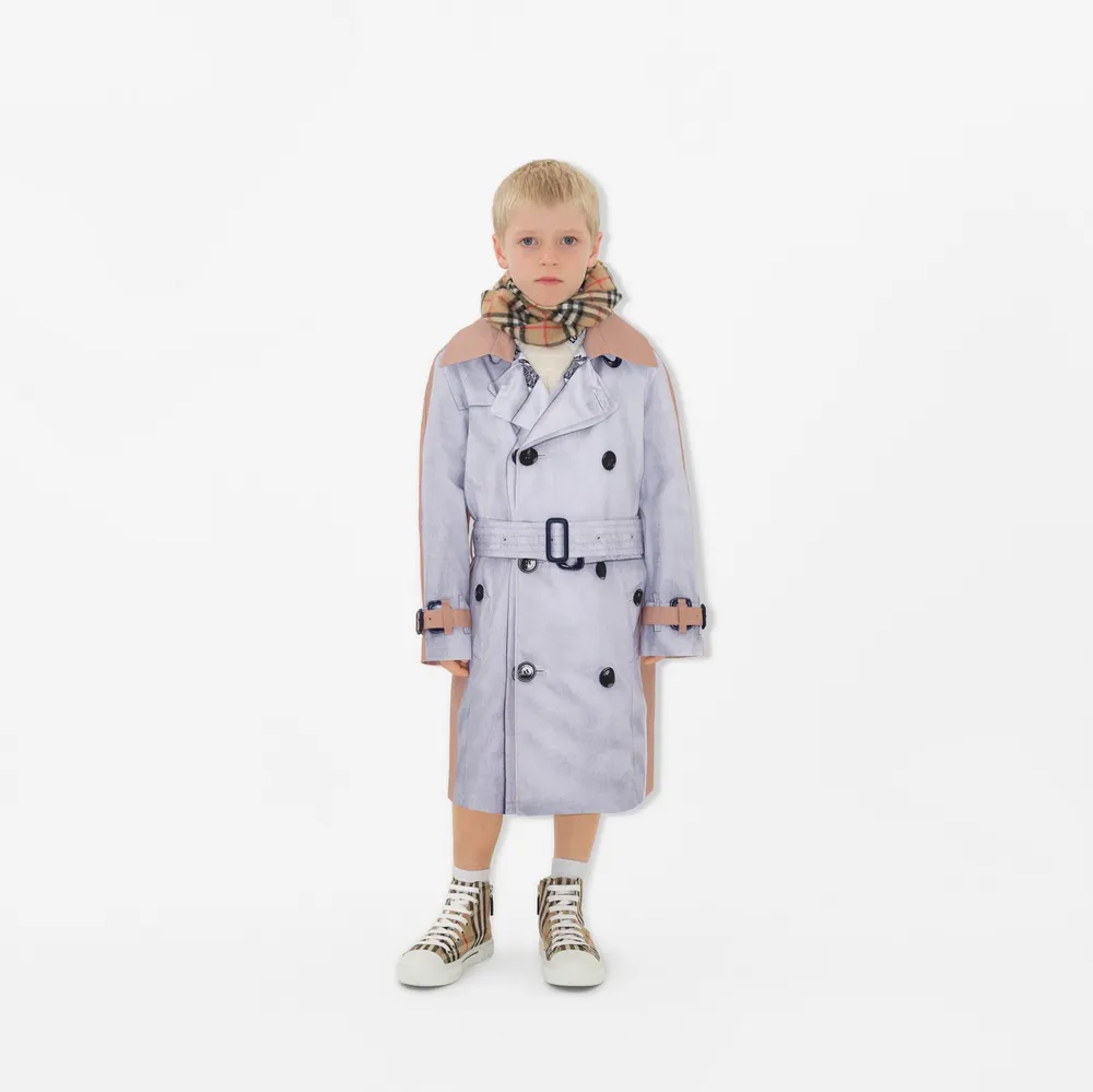 Check Cashmere Scarf in Archive beige - Children | Burberry® Official