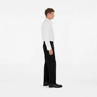 Cotton Trousers in Black - Men | Burberry® Official