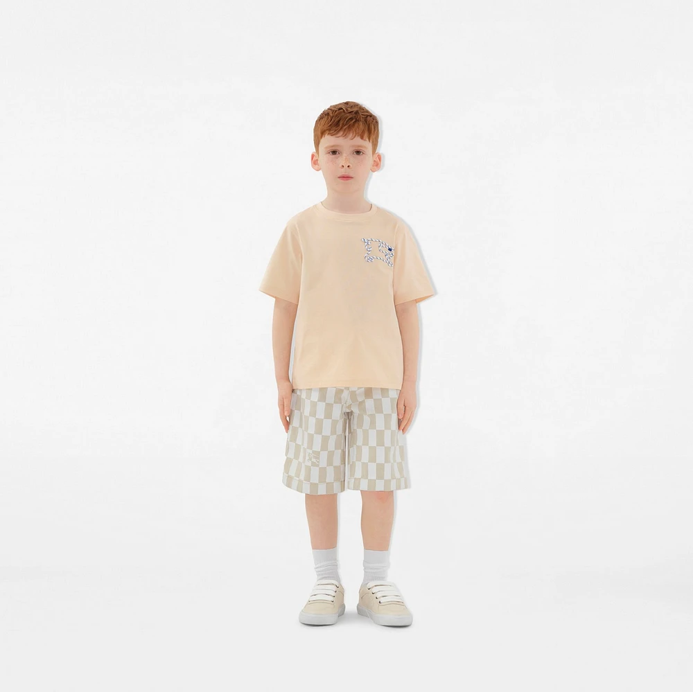Laces EKD Cotton T-shirt in Calico | Burberry® Official