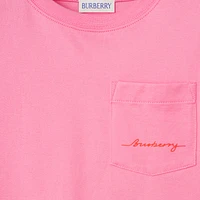 Cotton T-shirt in Blossom | Burberry® Official