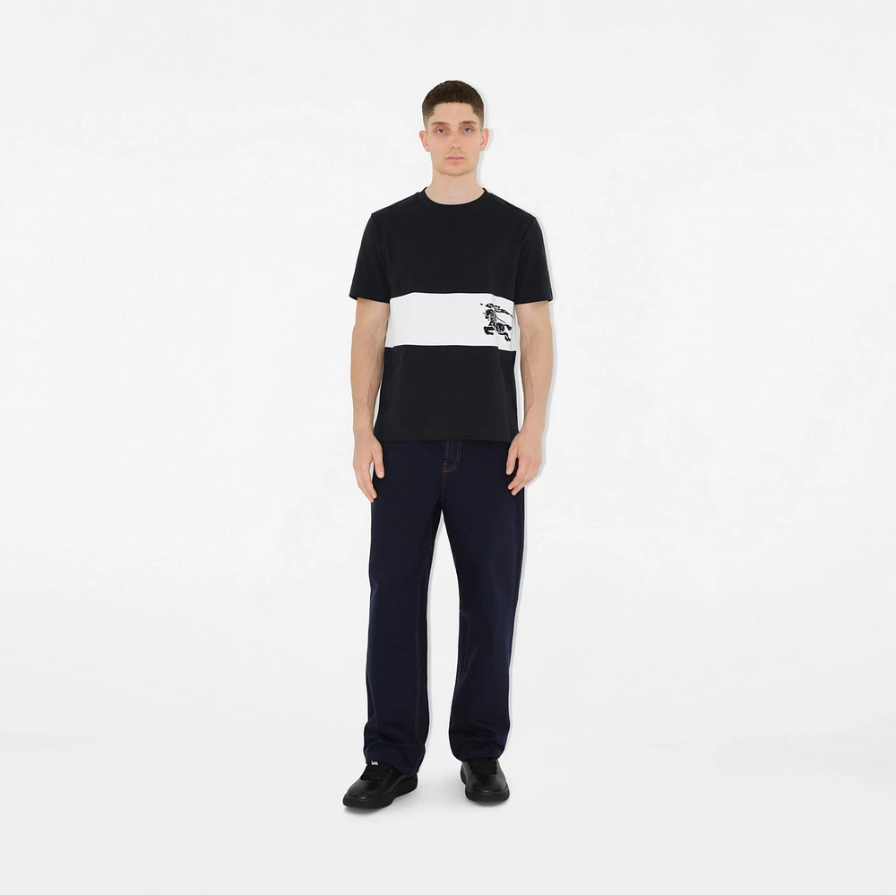 EKD Stripe Cotton T-shirt in Black - Men | Burberry® Official