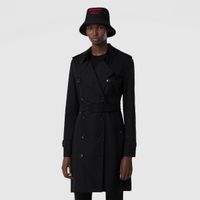 The Mid-length Kensington Heritage Trench Coat Black | Burberry® Official