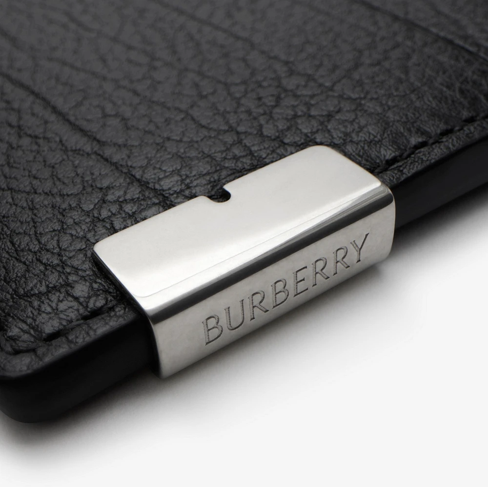 Tall B Cut Card Case in Black - Men | Burberry® Official