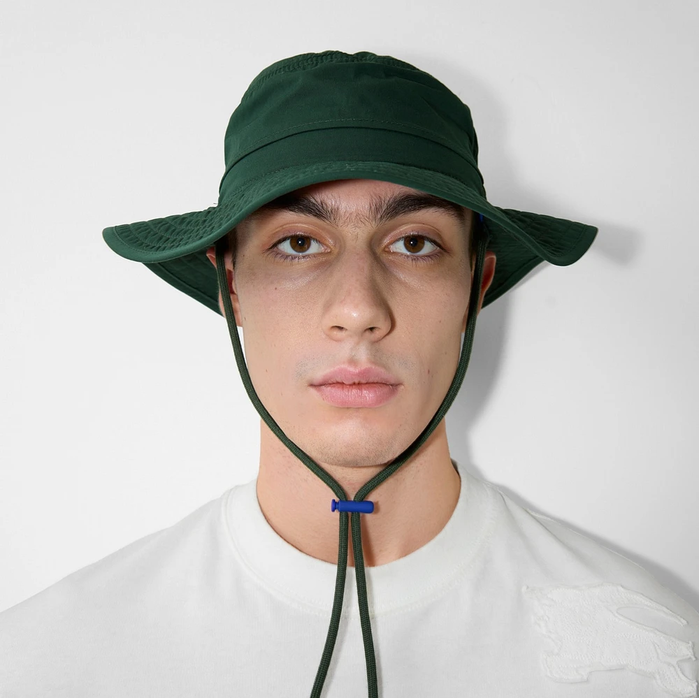 Cotton Sun Hat in Jungle - Men | Burberry® Official