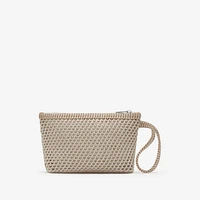 EKD Crochet Pouch in White/sand - Women, Nylon, Technical | Burberry® Official