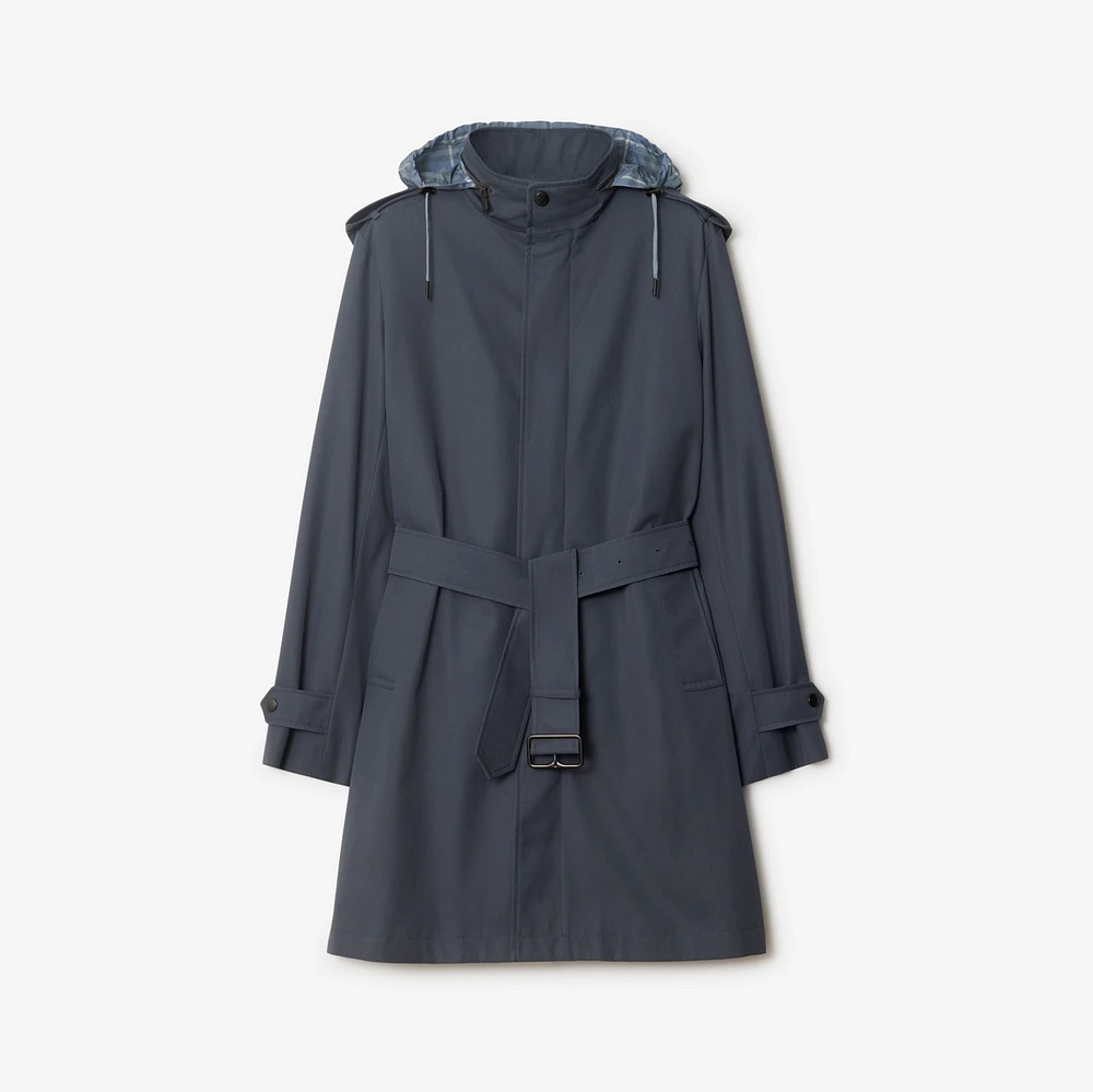 Mid-length Cotton Trench Coat in Magnet - Men | Burberry® Official