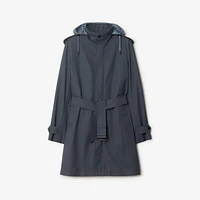Mid-length Cotton Trench Coat in Magnet - Men | Burberry® Official