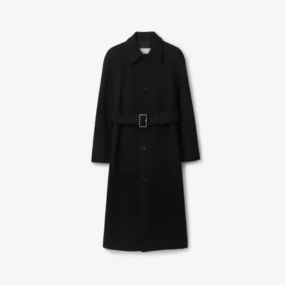 Wool Car Coat in Black - Women | Burberry® Official